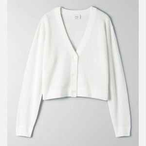 Wilfred Light Cropped Cardigan Oak Sz XS